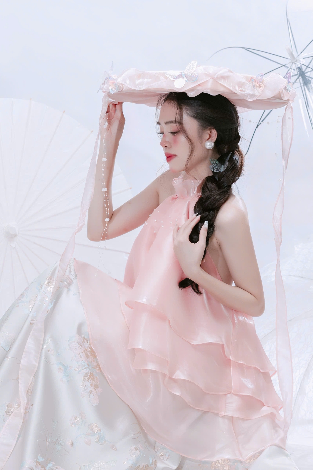 Nàng Thơ Áo Yếm – Hồng Nude Dịu Dàng 🌸✨